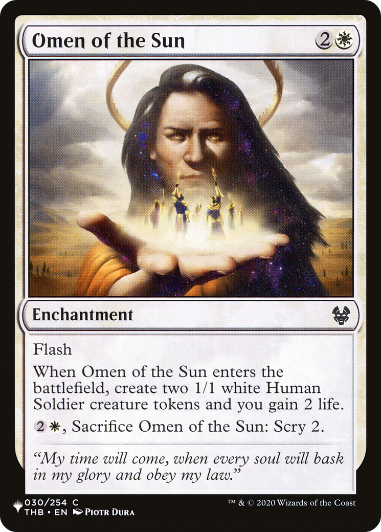 Omen of the Sun [The List] | Dumpster Cat Games