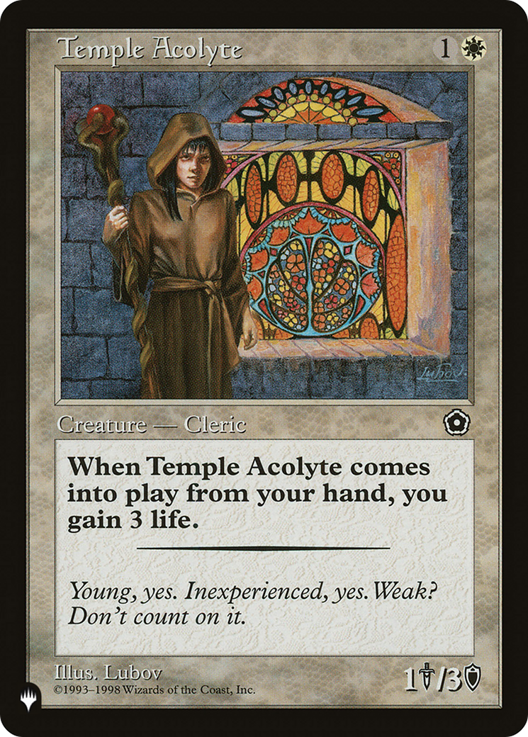 Temple Acolyte [The List] | Dumpster Cat Games