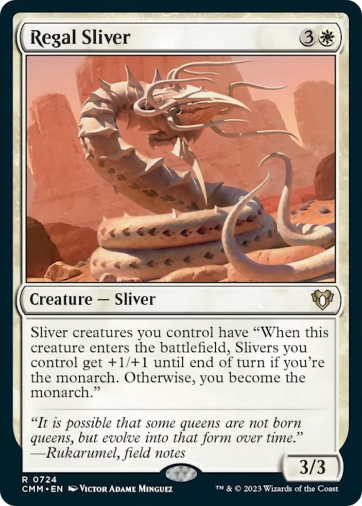 Regal Sliver [Commander Masters] | Dumpster Cat Games