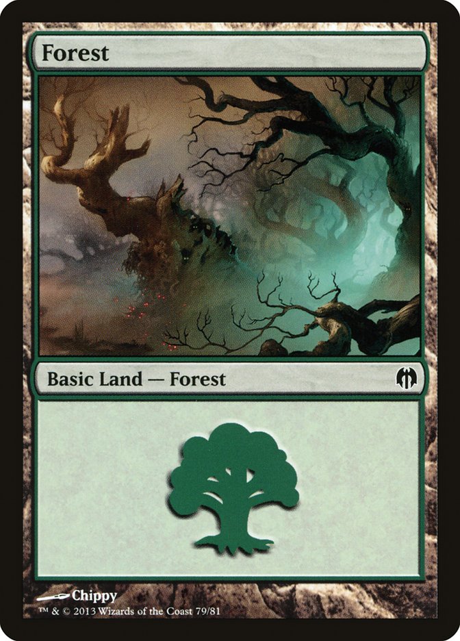 Forest (79) [Duel Decks: Heroes vs. Monsters] | Dumpster Cat Games