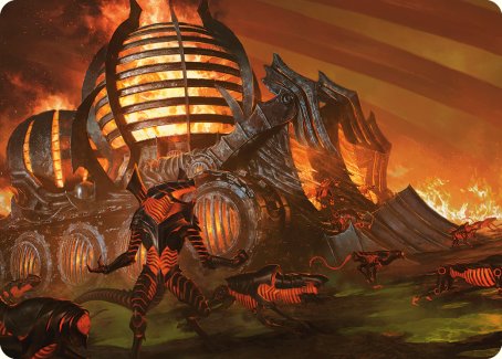 Urabrask's Forge Art Card [Phyrexia: All Will Be One Art Series] | Dumpster Cat Games