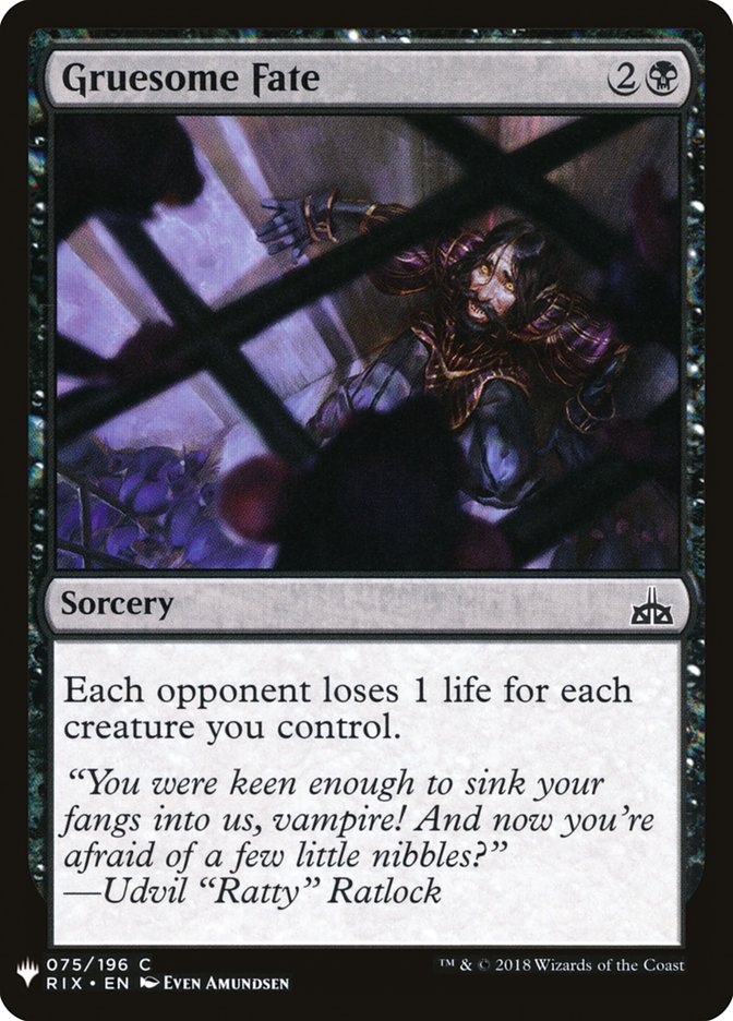 Gruesome Fate [Mystery Booster] | Dumpster Cat Games