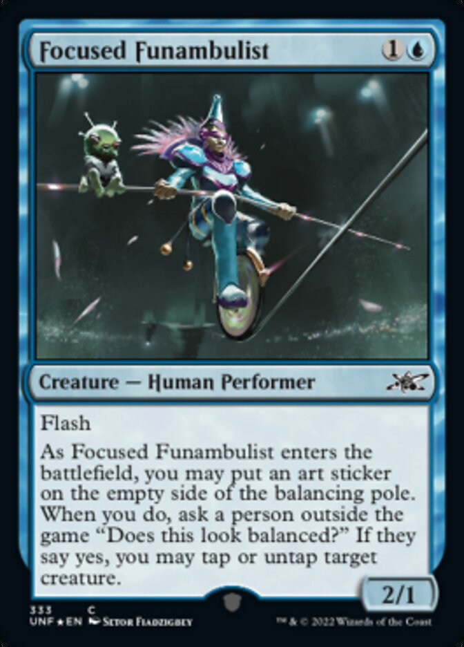 Focused Funambulist (Galaxy Foil) [Unfinity] | Dumpster Cat Games