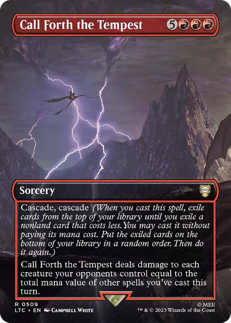 Call Forth the Tempest (Borderless) [The Lord of the Rings: Tales of Middle-Earth Commander] | Dumpster Cat Games