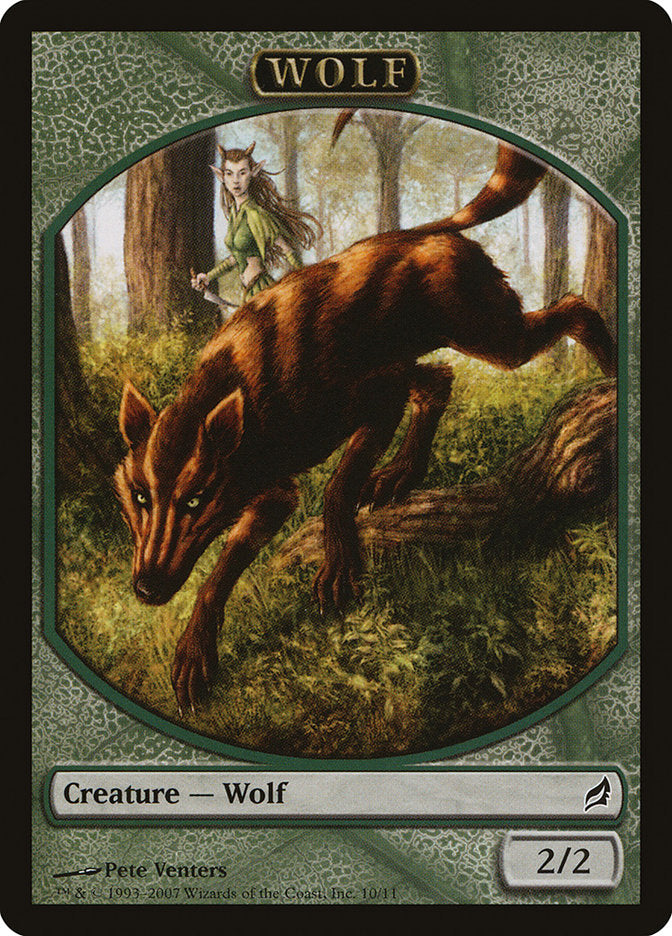 Wolf Token [Lorwyn Tokens] | Dumpster Cat Games