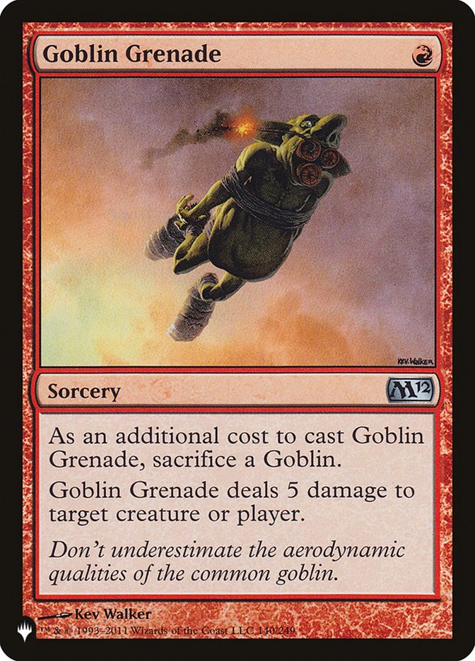 Goblin Grenade [The List] | Dumpster Cat Games