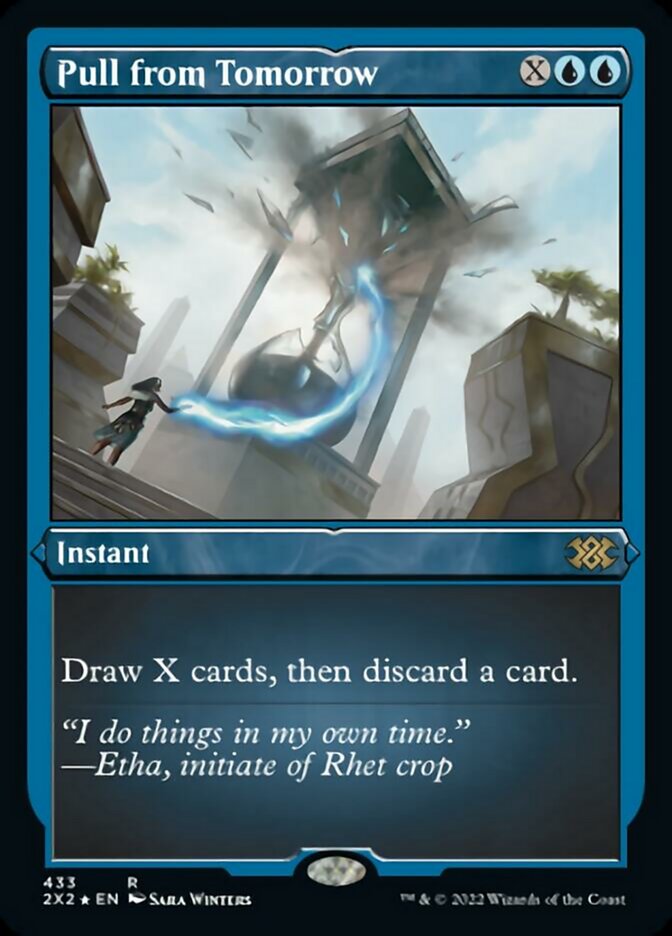 Pull from Tomorrow (Foil Etched) [Double Masters 2022] | Dumpster Cat Games