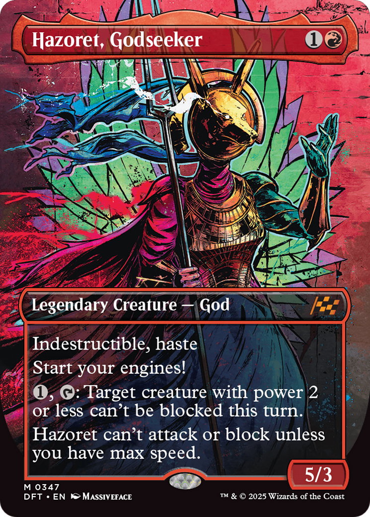 Hazoret, Godseeker (Borderless) [Aetherdrift] | Dumpster Cat Games