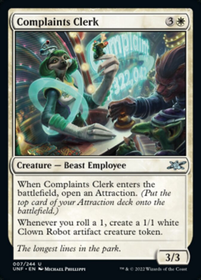 Complaints Clerk [Unfinity] | Dumpster Cat Games