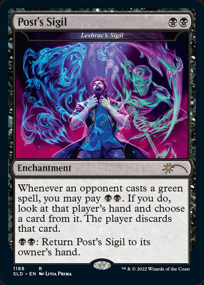 Post's Sigil - Leshrac's Sigil [Secret Lair Drop Series] | Dumpster Cat Games