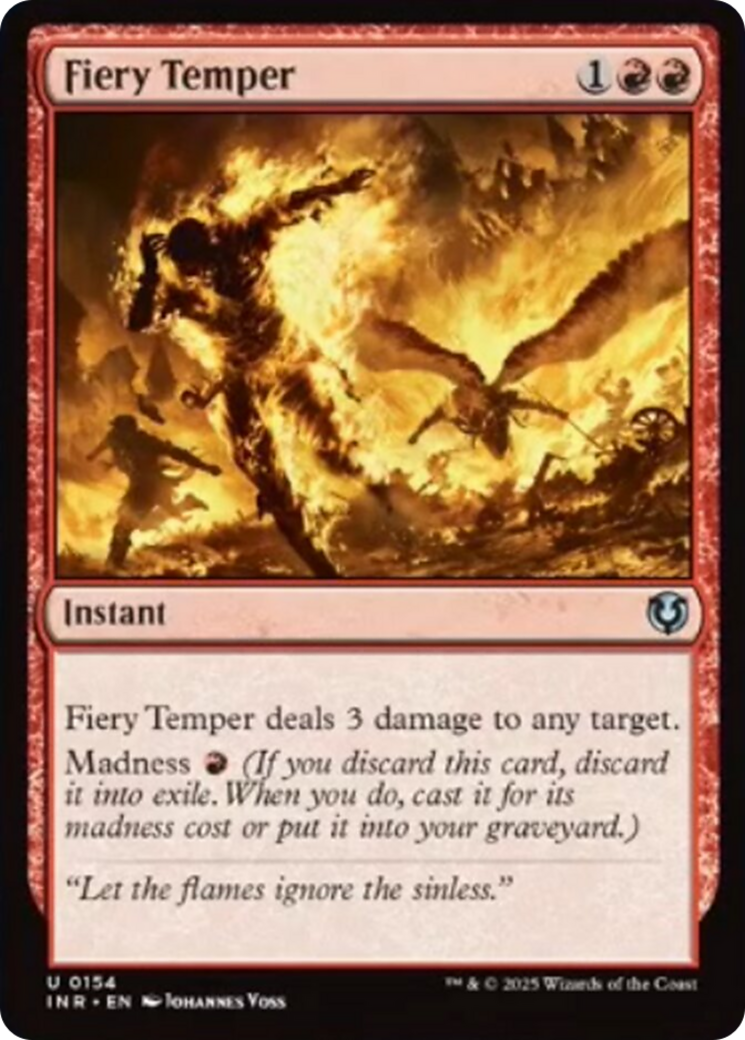Fiery Temper [Innistrad Remastered] | Dumpster Cat Games