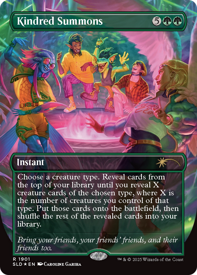 Kindred Summons (Double Rainbow Foil) [Secret Lair Drop Series] | Dumpster Cat Games