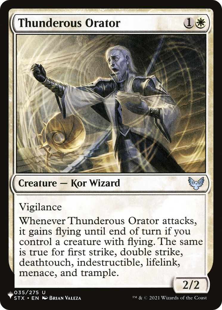 Thunderous Orator [The List] | Dumpster Cat Games
