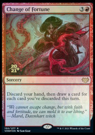 Change of Fortune [Innistrad: Crimson Vow Prerelease Promos] | Dumpster Cat Games
