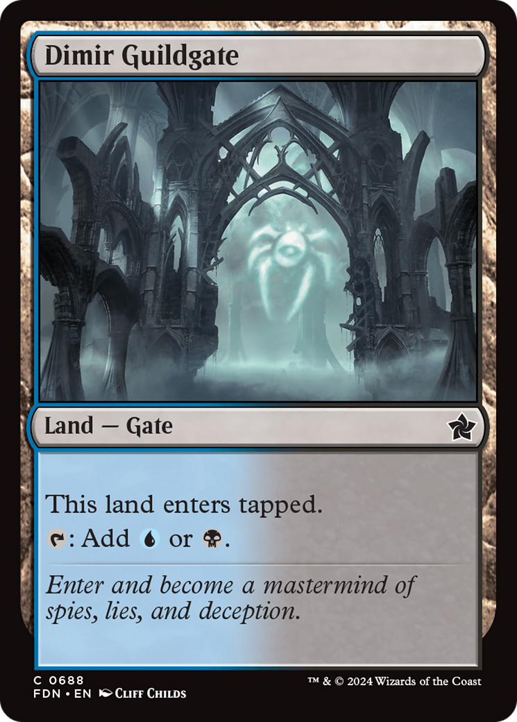 Dimir Guildgate [Foundations] | Dumpster Cat Games