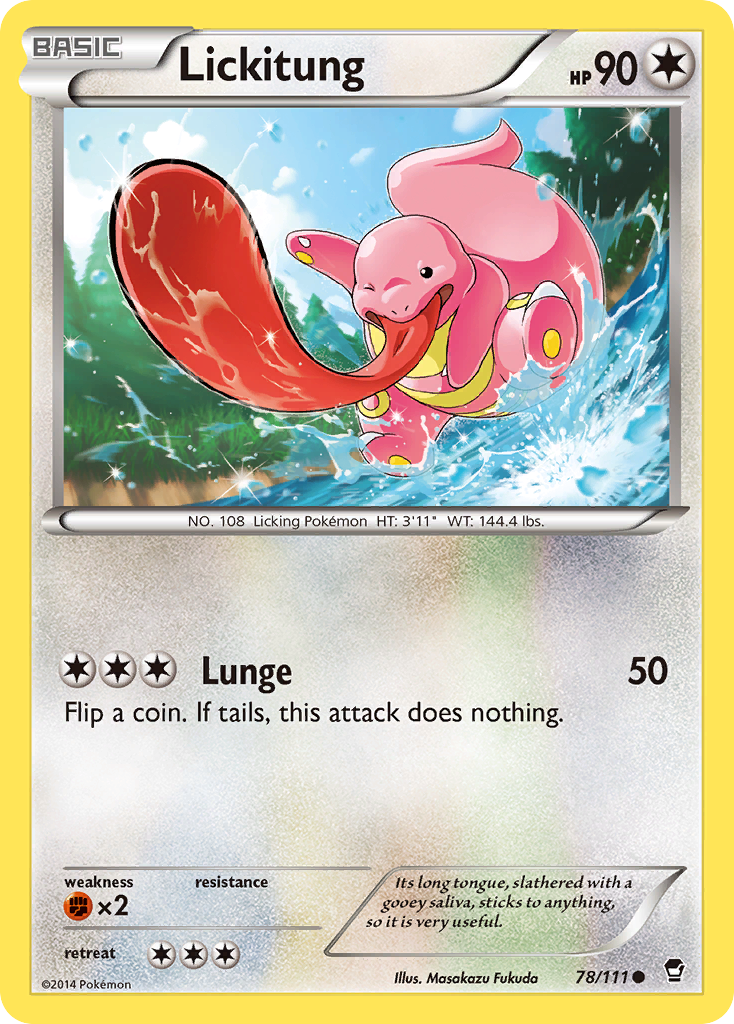 Lickitung (78/111) [XY: Furious Fists] | Dumpster Cat Games