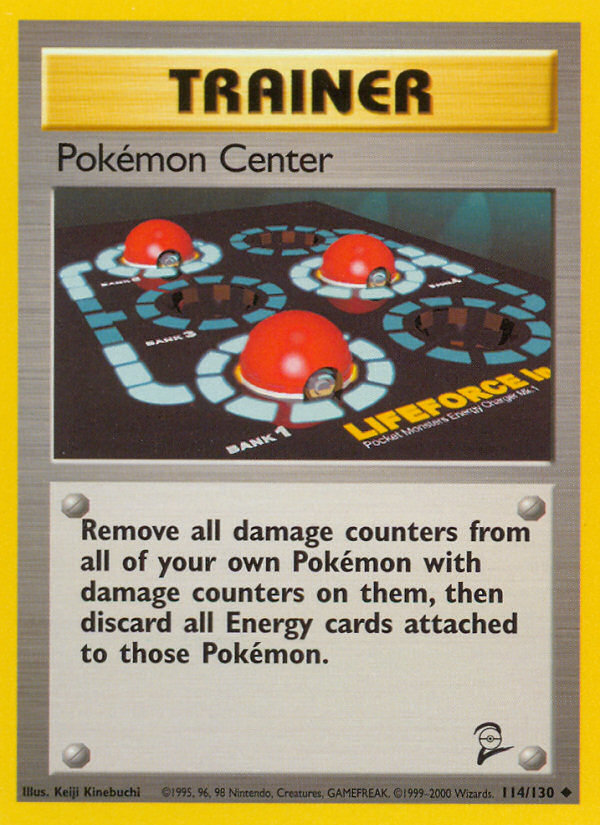 Pokemon Center (114/130) [Base Set 2] | Dumpster Cat Games