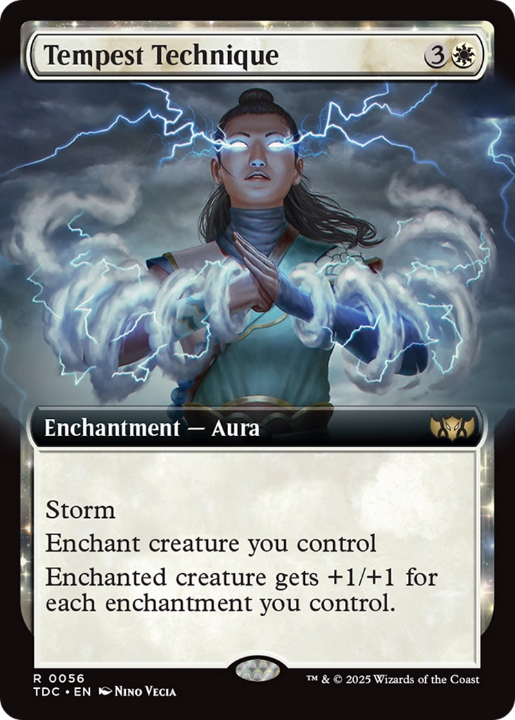 Tempest Technique (Extended Art) [Tarkir: Dragonstorm Commander] | Dumpster Cat Games