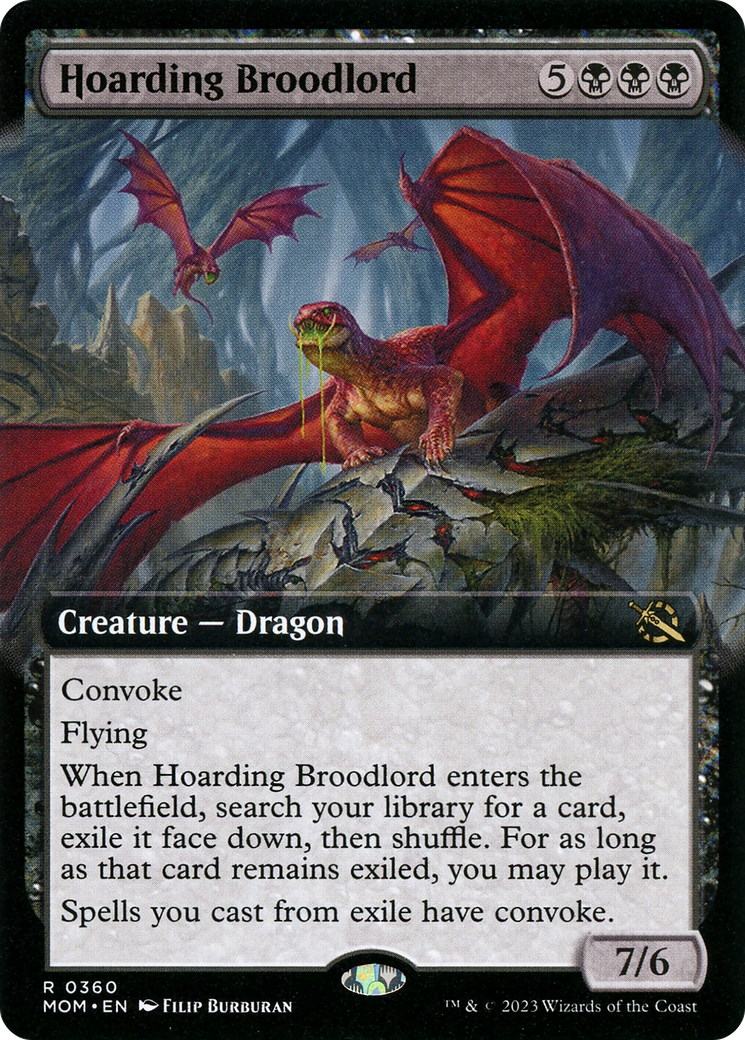 Hoarding Broodlord (Extended Art) [March of the Machine] | Dumpster Cat Games