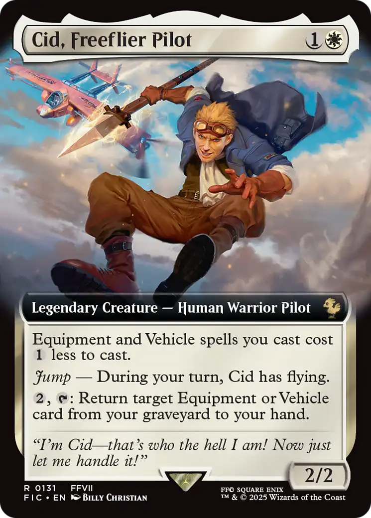 Cid, Freeflier Pilot (Extended Art) [FINAL FANTASY Commander] | Dumpster Cat Games