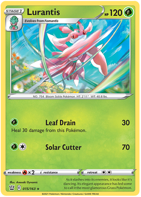 Lurantis (015/163) [Sword & Shield: Battle Styles] | Dumpster Cat Games