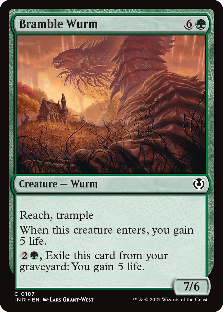Bramble Wurm [Innistrad Remastered] | Dumpster Cat Games