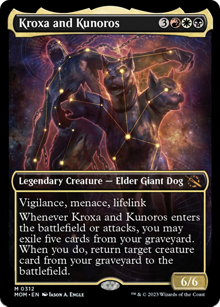 Kroxa and Kunoros (Showcase Planar Booster Fun) [March of the Machine] | Dumpster Cat Games