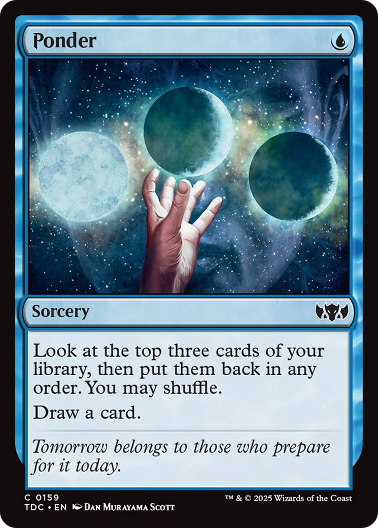 Ponder [Tarkir: Dragonstorm Commander] | Dumpster Cat Games