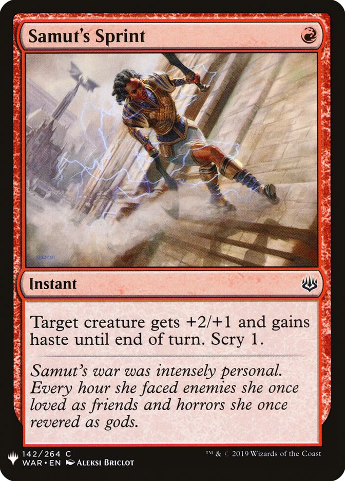 Samut's Sprint [Mystery Booster] | Dumpster Cat Games