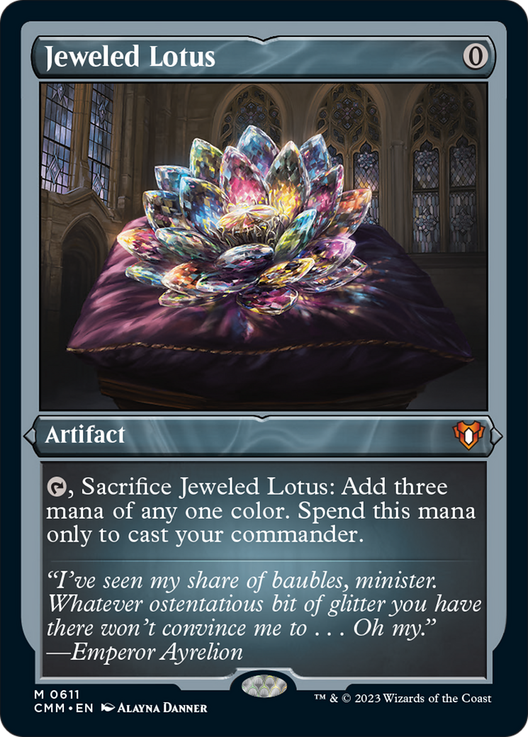 Jeweled Lotus (Foil Etched) [Commander Masters] | Dumpster Cat Games
