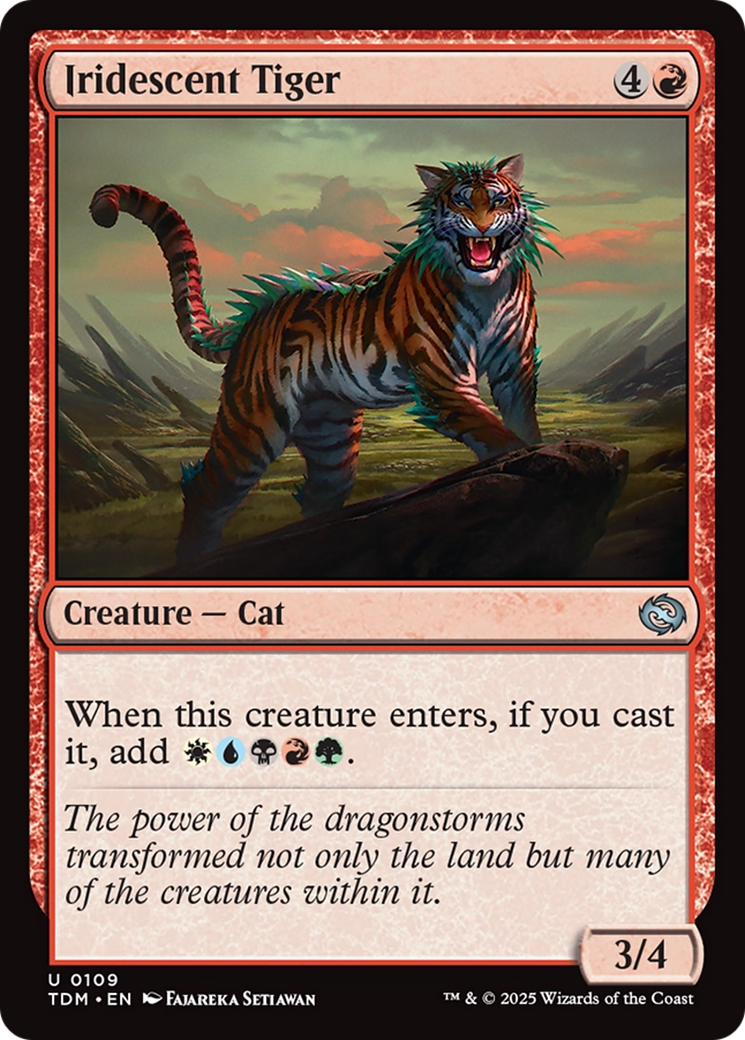 Iridescent Tiger [Tarkir: Dragonstorm] | Dumpster Cat Games
