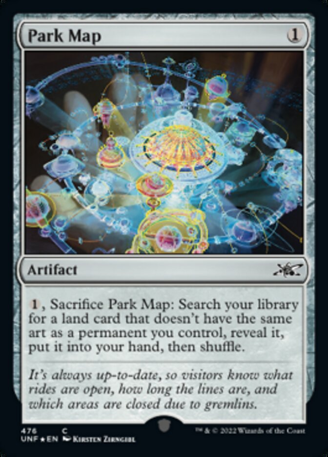 Park Map (Galaxy Foil) [Unfinity] | Dumpster Cat Games