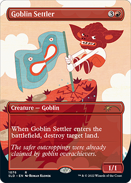 Goblin Settler (Borderless) [Secret Lair Drop Series] | Dumpster Cat Games