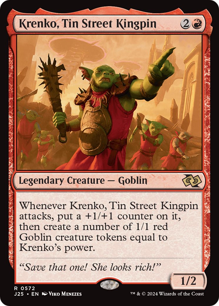 Krenko, Tin Street Kingpin [Foundations Jumpstart] | Dumpster Cat Games