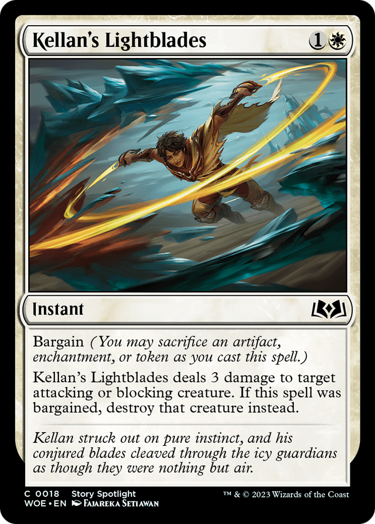 Kellan's Lightblades [Wilds of Eldraine] | Dumpster Cat Games