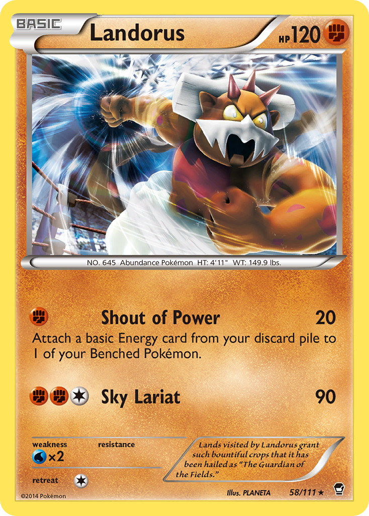 Landorus (58/111) [XY: Furious Fists] | Dumpster Cat Games