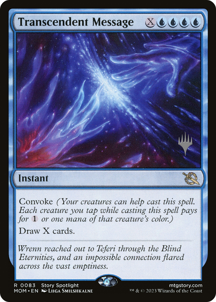 Transcendent Message (Promo Pack) [March of the Machine Promos] | Dumpster Cat Games