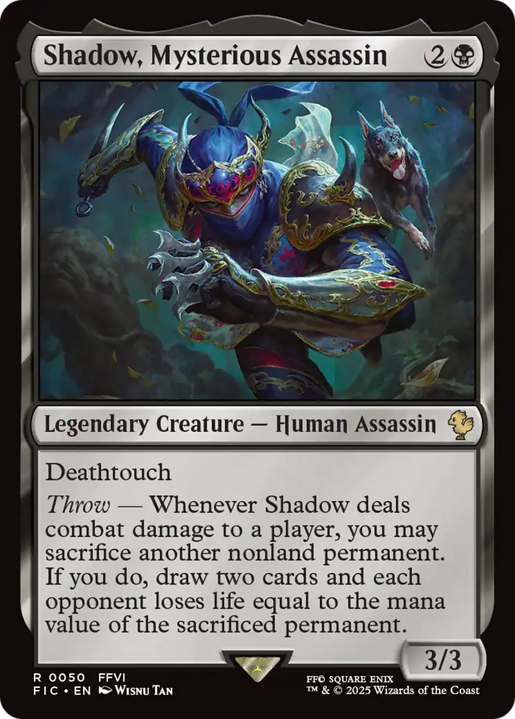 Shadow, Mysterious Assassin [FINAL FANTASY Commander] | Dumpster Cat Games