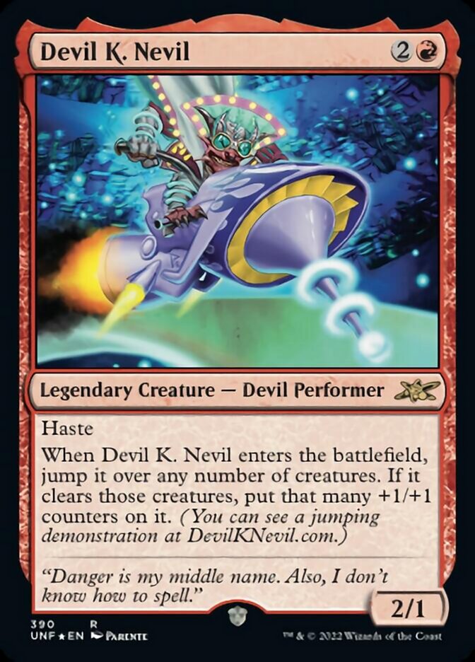 Devil K. Nevil (Galaxy Foil) [Unfinity] | Dumpster Cat Games