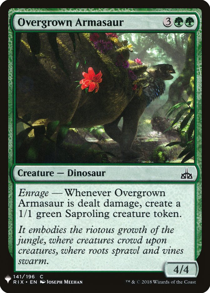 Overgrown Armasaur [Mystery Booster] | Dumpster Cat Games