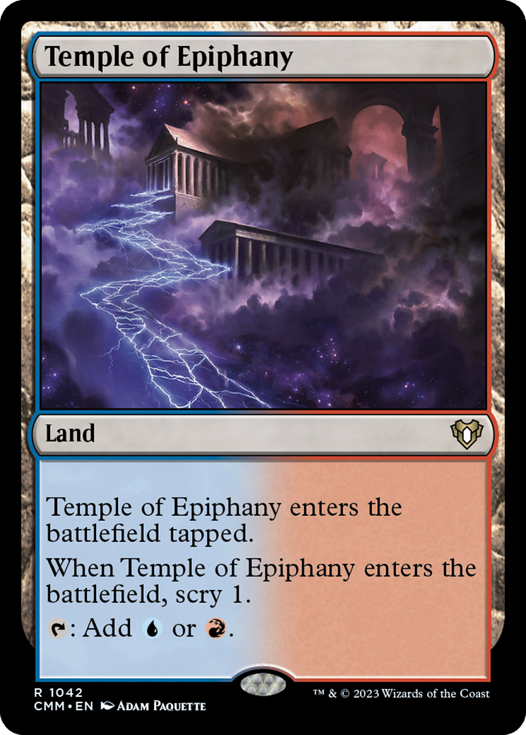 Temple of Epiphany [Commander Masters] | Dumpster Cat Games