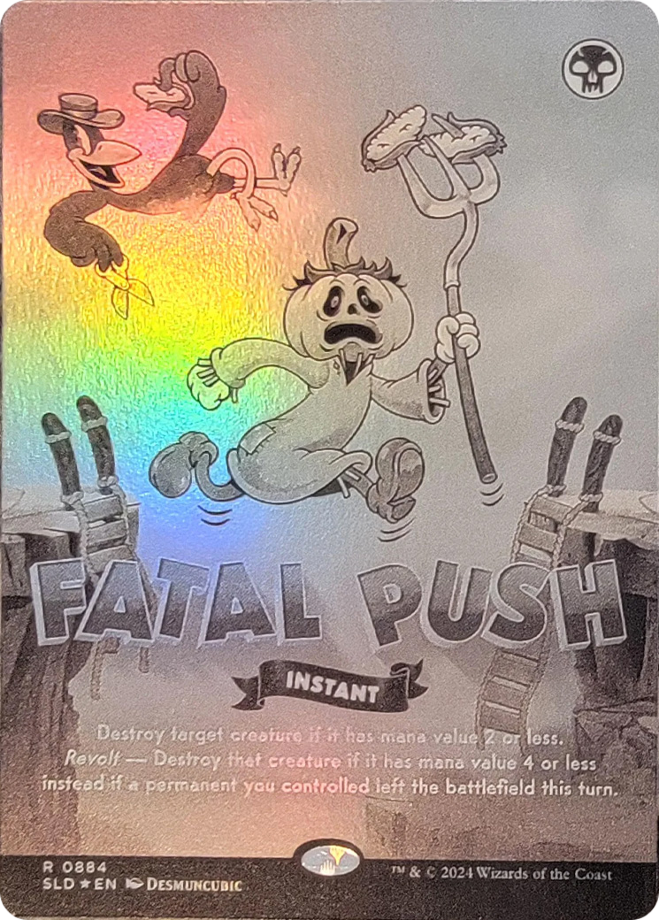 Fatal Push (0884) (Black & White Foil) [Secret Lair Drop Series] | Dumpster Cat Games