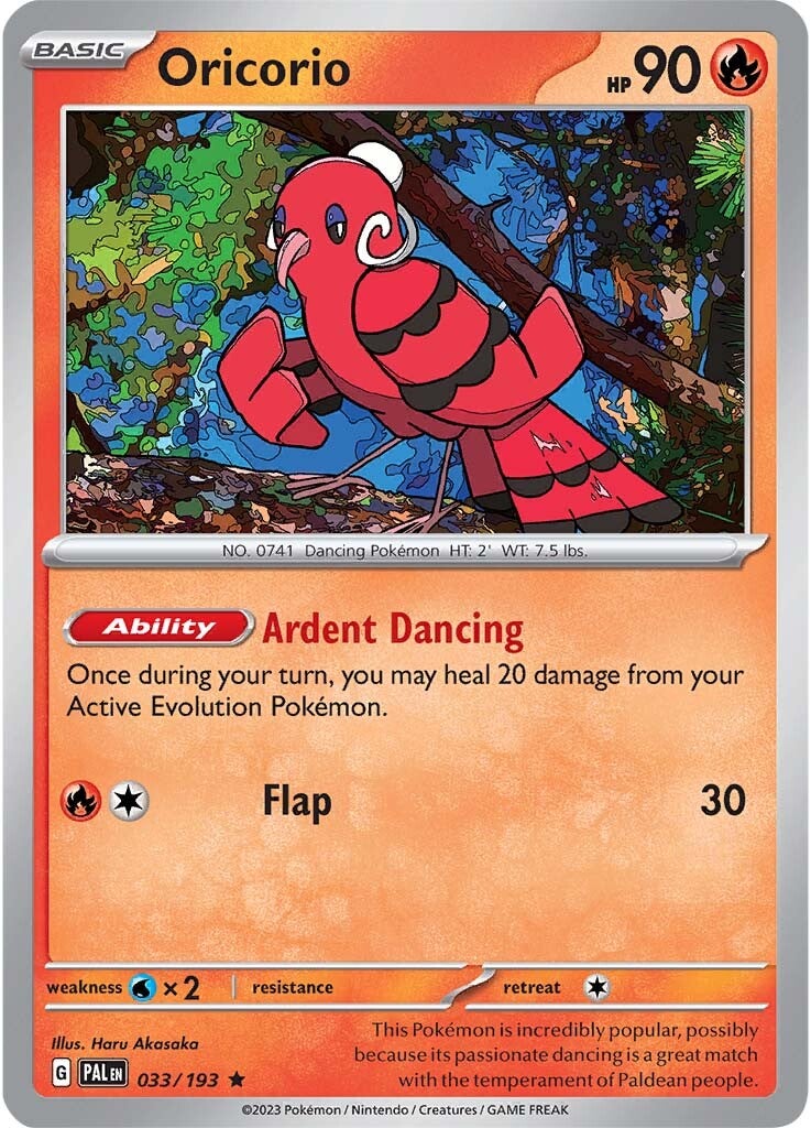 Oricorio (033/193) [Scarlet & Violet: Paldea Evolved] | Dumpster Cat Games