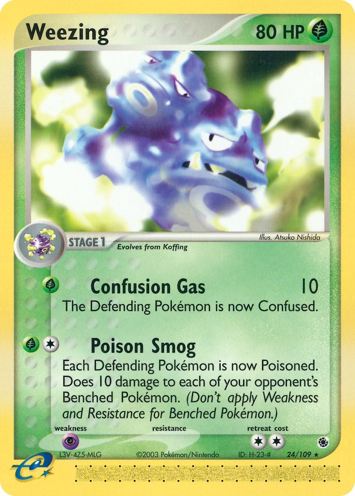 Weezing (24/109) [EX: Ruby & Sapphire] | Dumpster Cat Games