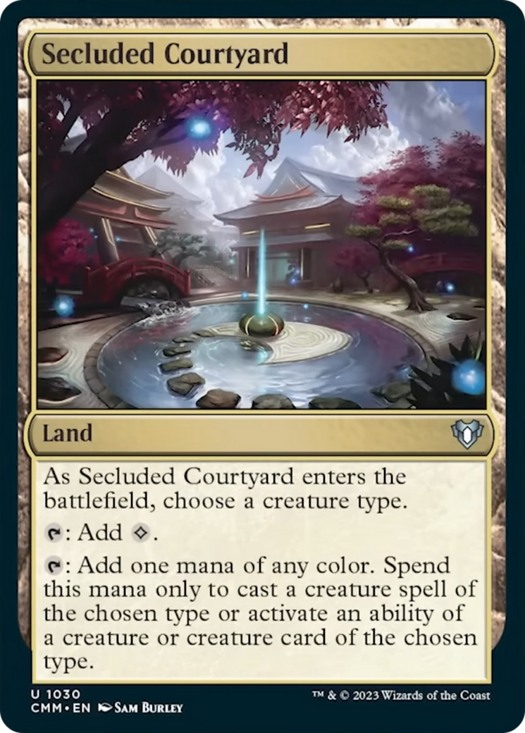 Secluded Courtyard [Commander Masters] | Dumpster Cat Games