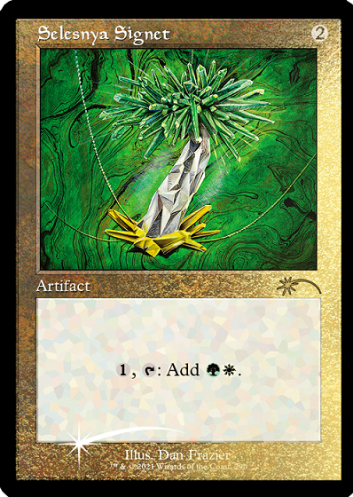 Selesnya Signet (Retro) (Foil Etched) [Secret Lair Drop Series] | Dumpster Cat Games
