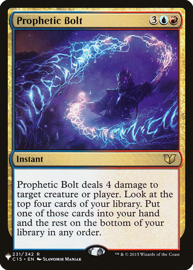 Prophetic Bolt [The List] | Dumpster Cat Games