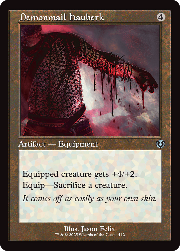 Demonmail Hauberk (Retro Frame) [Innistrad Remastered] | Dumpster Cat Games