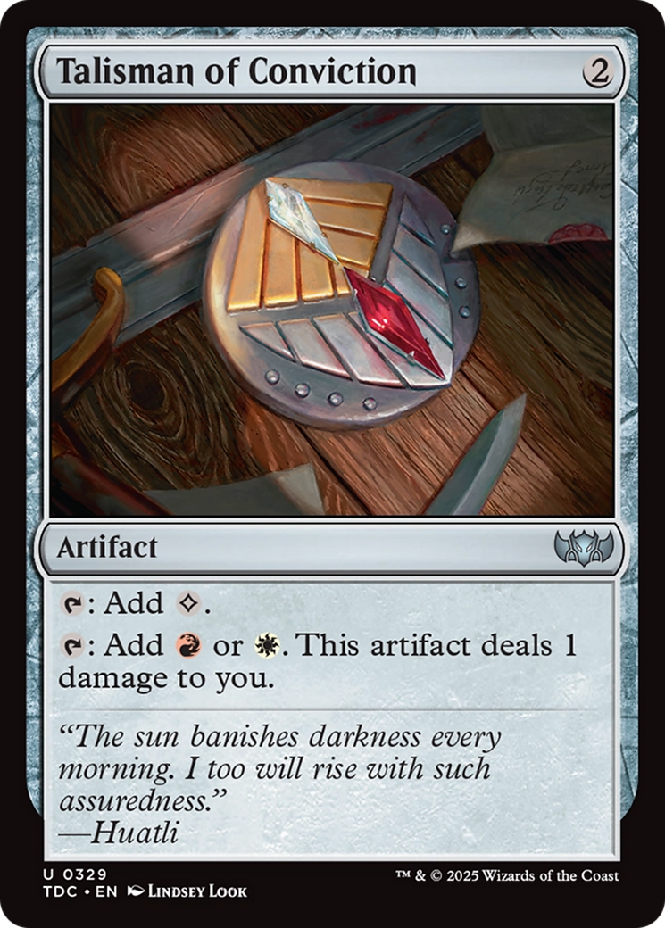 Talisman of Conviction [Tarkir: Dragonstorm Commander] | Dumpster Cat Games