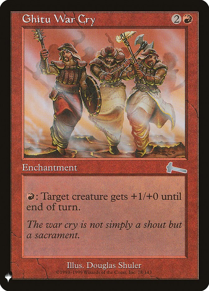 Ghitu War Cry [Mystery Booster] | Dumpster Cat Games